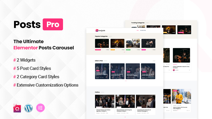 PostsPro - Best Elementor Posts Carousel
